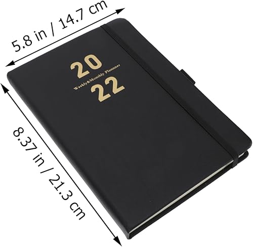Miniatura 5 de MAGICLULU 2 Pcs 2022 Agenda Book Journal Notebook Planner Notebook 2022 Diary Notebook To- Do List Notebook Ruled Notebook 2022 Schedule Book