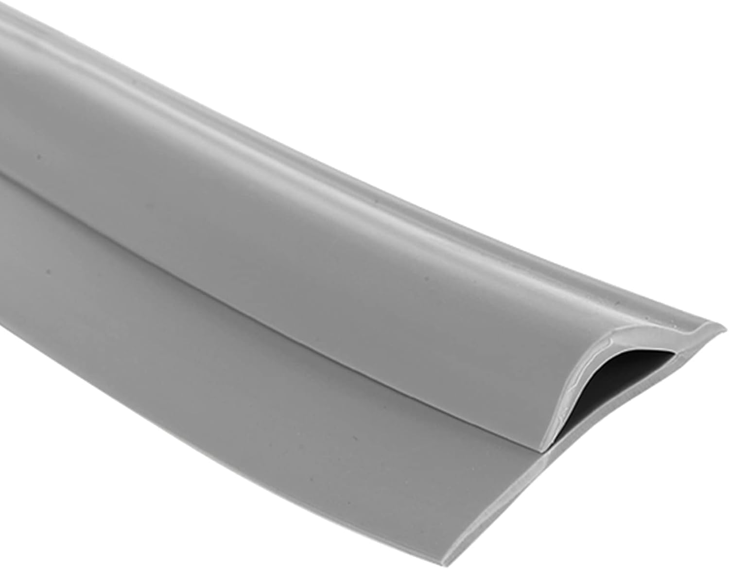 Threshold Strip，Flooring Transition Strip，Carpet & Floor Transition Strip/Edging Trim Strip, Self Adhesive Grey Threshold Strip 100 cm Long, Suitable for Carpet Thick Less Than 10 mm