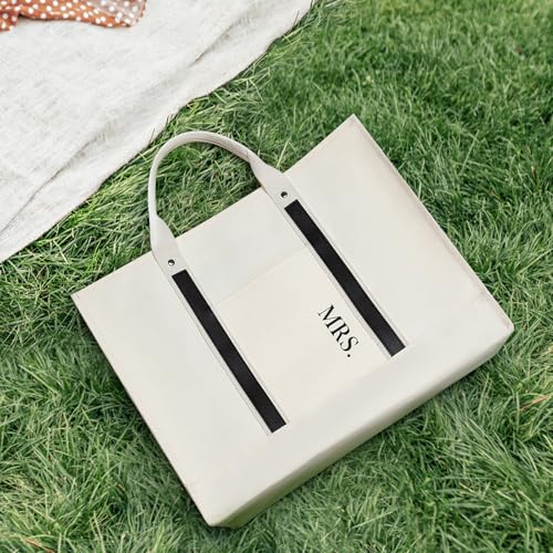 Aw Bridal Large Tote Bag Mrs Bag Wifey Tote Bride Beach Bag thumb #3