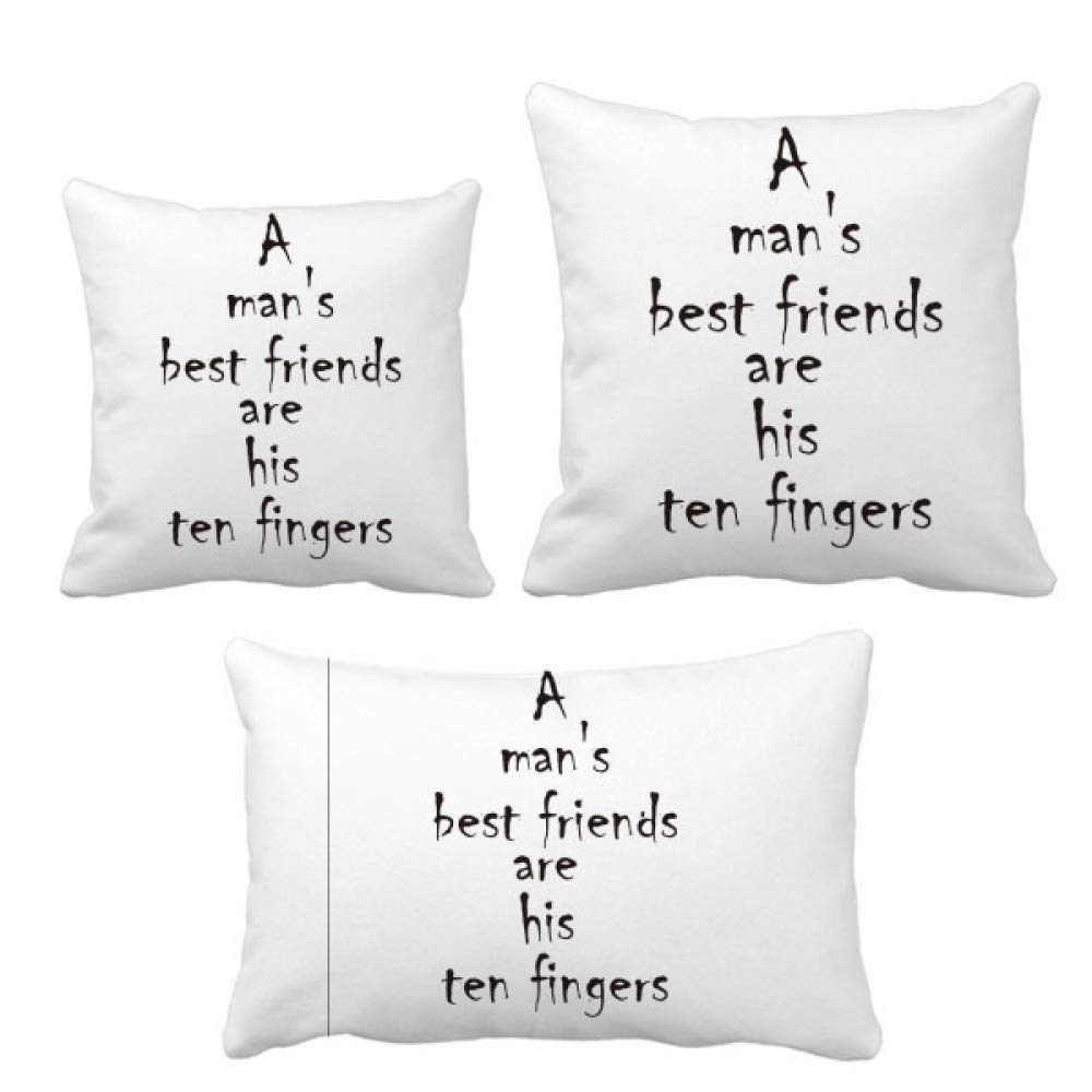 Housse de coussin citation textile résistant pour canapé