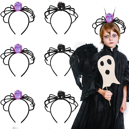 ハロウィン カチューシャ 6個入り ヘアバンド コスプレ小物 コスチューム 仮装 仮面 髪飾り 蜘蛛 スパイダー 撮影小道具