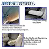 KITUREK 2PCS Car Front Seat Armrest Covers, Auto Seat Arm Rest Protector Replacement, Soft Elastic Fabric Armrest Covers, Vehicle Interior Decor Accessories (Black)
