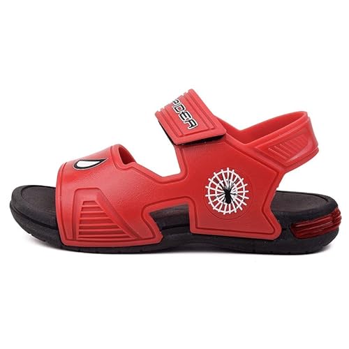 Sandalia Infantil De Led Meninos Aranha Papete Verão LIGHT Cor:Vermelho;Tamanho:28-29;Gênero:Meninos
