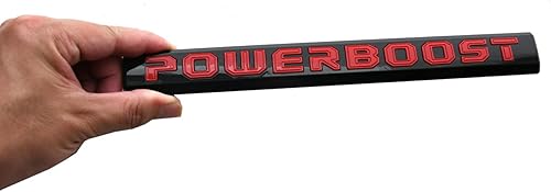 Miniatura 7 de POWERBOOST - Placa de identificación para puerta izquierda, 2 piezas de repuesto para F-150 2019-2023 (negro)