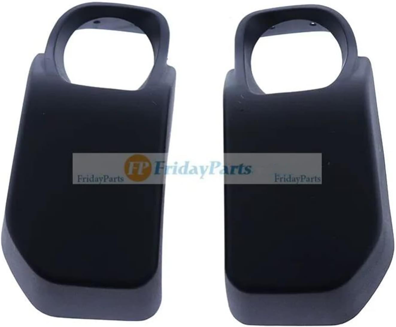 FridayParts A Pair Steel Bumper Fog Light Lamp Covers 68231963AA 68231962AA Compatible for Jeep Wrangler JK 13-18 Replacement