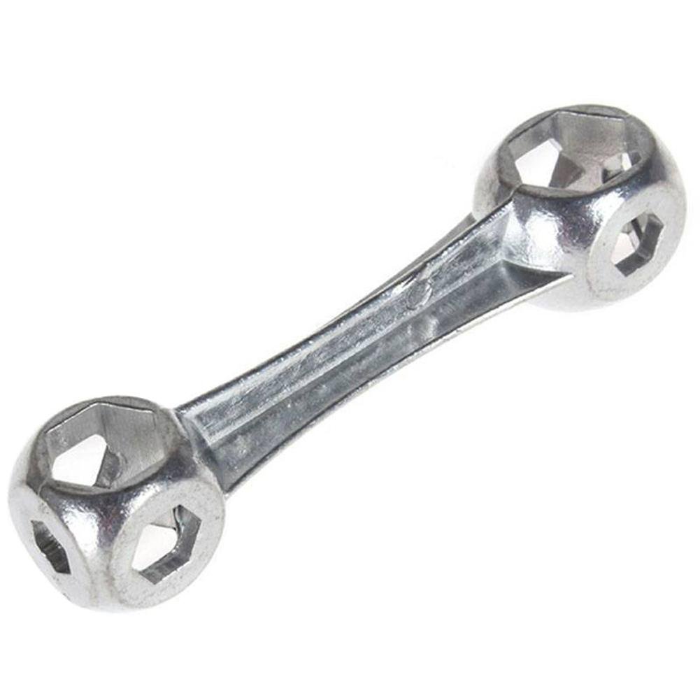 OUTILLAGE CYCLE,SILVER--Clé hexagonale 10 en 1 pour la réparation des vélos, outil Durable en