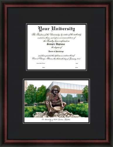 Campus Images NC993D University of North Carolina, Charlotte Diplomate Diploma Frame, 11" x 14"