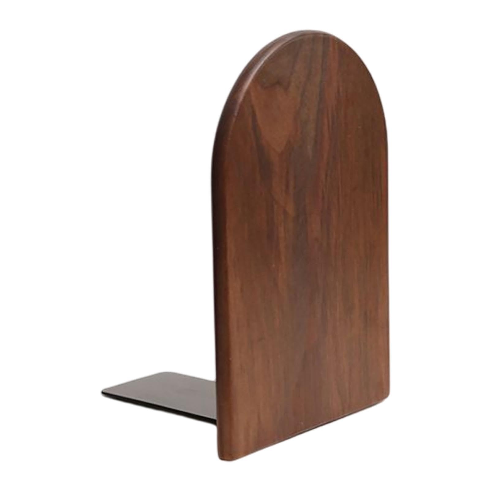AMSLSIU Desktop Books Stand Desk Shelf Storage Rack Home, walnut, 13x8x1cm