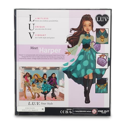 Muñeca de moda Harper LUV Vintage 10 pulgadas miniatura 4