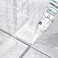 Tile Grout Paint, 2 Pack Grey Grout Filler Tube, Grout Sealer for Bathroom, Shower, Kitchen, Floor Tile, Fast Drying Grout Repair Kit, Restore and Renew Tile Joints Line, Gaps, Replace Grout Pen(Grey)
