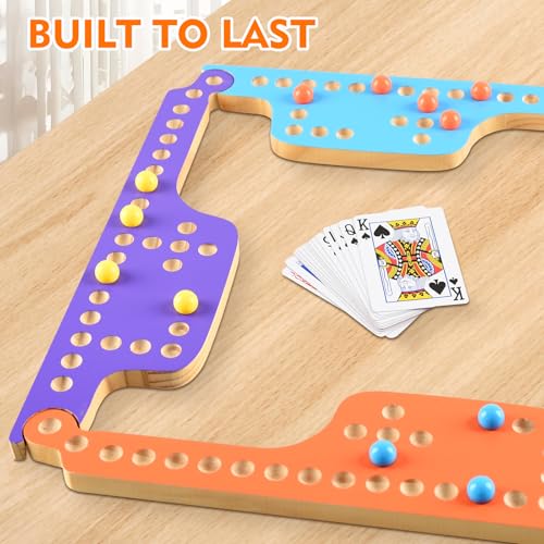 Juego de Mesa Pegs and Jokers con Tableros y Cartas miniatura 6
