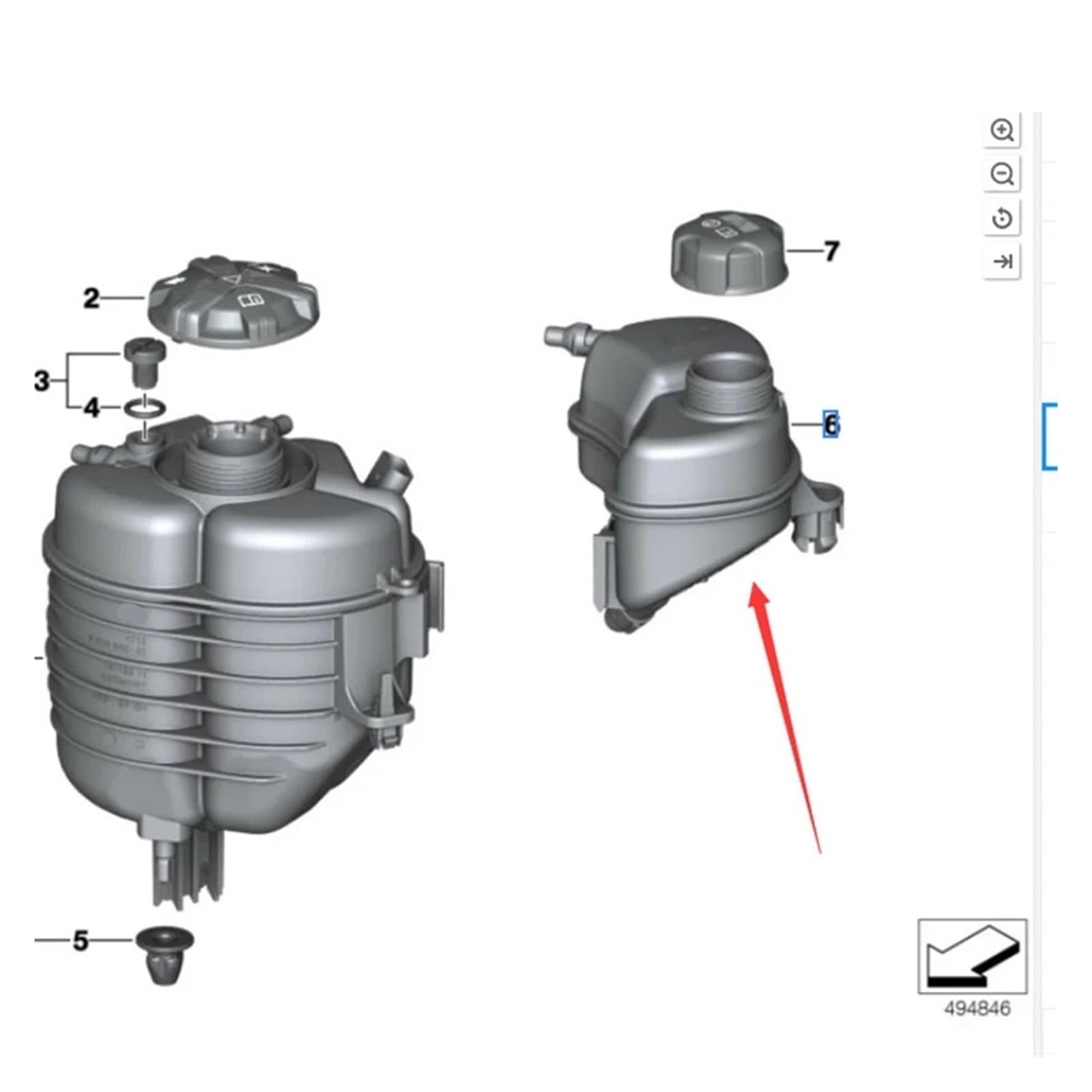 17138610653 Bollitore di espansione del liquido di raffreddamento antigelo for G20 G21 G28 G29 G22 G42 318d 320d 320i 330e 330i 325li 2019-2022