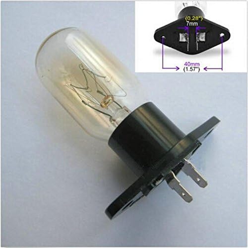 Universal Microwave Oven Globe Lamp Bulb Straight Terminals