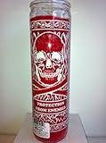 Protection From Enemies 7 Day Unscented Red Candle in Glass (Muerte Contra Mis Enemigos)