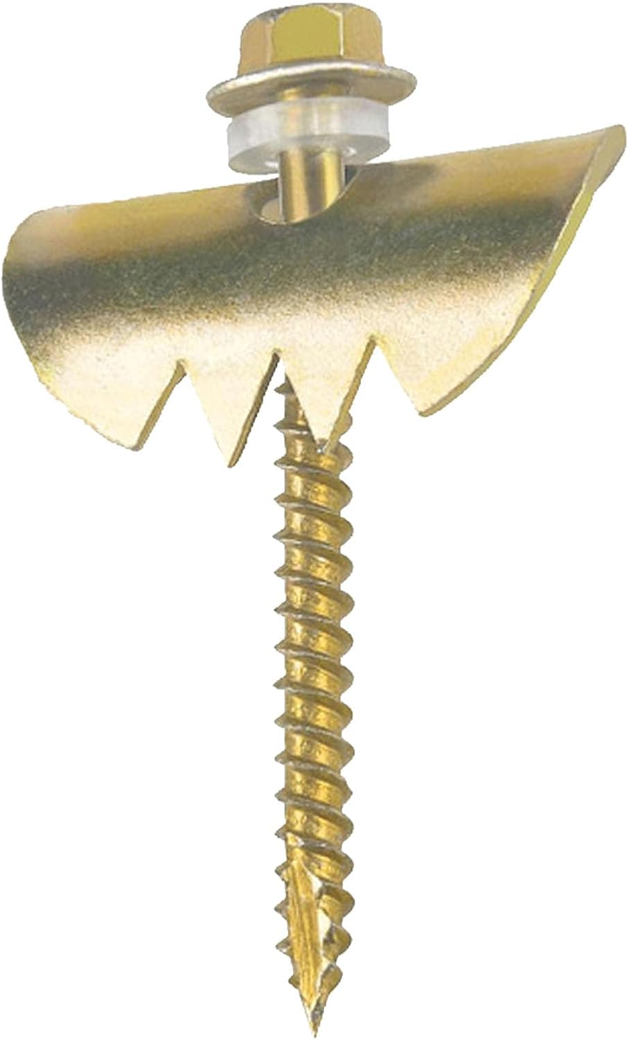 50PCS 2 Inch Fence Fastener Nails, Galvanized Stainless Steel Fence Staple with Rubber Washer, CRV Hex Socket for Wire Mesh, Fencing