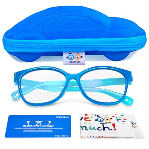 SEEAFUN Blue Light Glasses for Kids Car Case 2