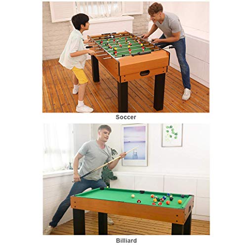 Kickertisch, Kombinationsspieltisch 8 in 1, einschließlich Tischfußball/Billard/Hockey/Tischtennis/Backgammon/Schach/Shuffleboard/Bowling – Bild 3
