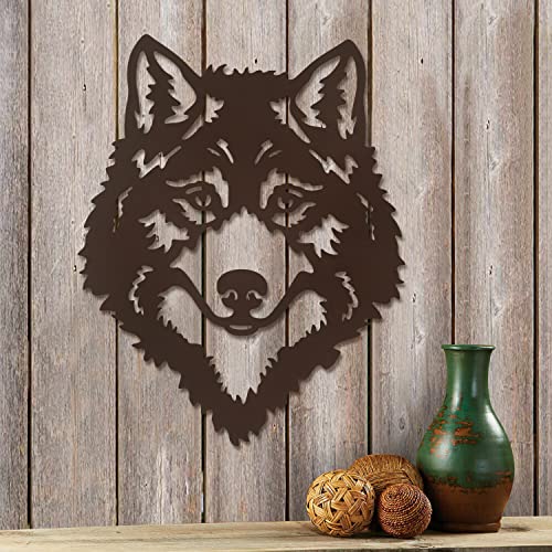 Hokfirm Wolf Wall Decor Wolf Silhouette Wall Decor Metal Wolf Wall Art Indoor And Outdoor Wall Decor #TOP1