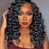 Gogo Curl Crochet Hair-8 Packs Curly Crochet Hair for Black Women-10 Inch Deep Ocean Wave Crochet Hair Synthetic Braiding Hair (10 Inch (Pack of 8), 1B)