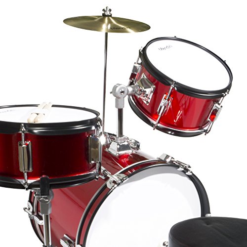 image for Mendini By Cecilio Kids Drum Set, 3 Piece Junior Drum Set for Beginner