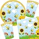 20 Servietten * SÜSSE Bienen * für Kinderparty und Kindergeburtstag | Biene Bee Honig Honigbienen Napkins Papierservietten Party Set
