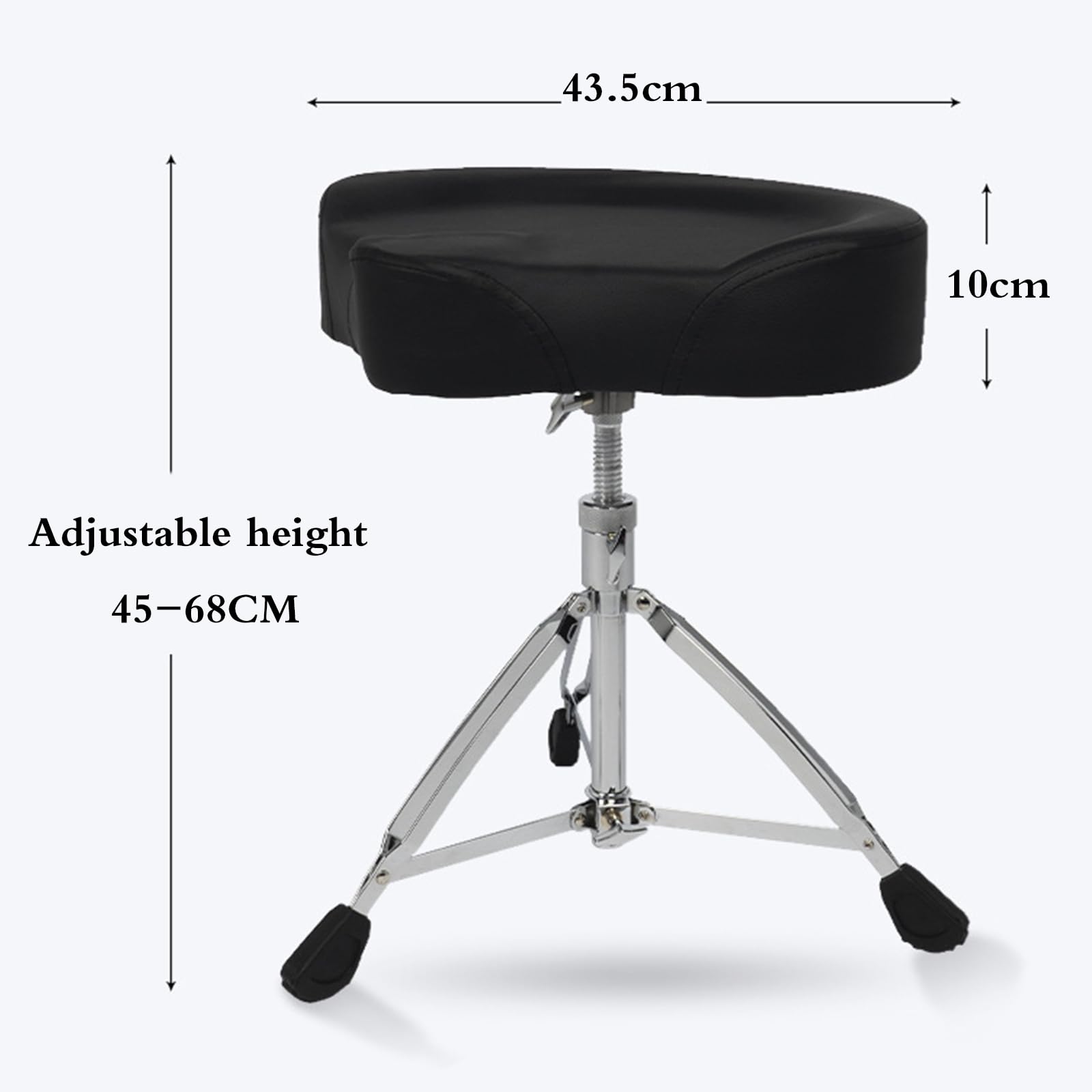 Taburete De Tambor Silla De Tambor,Taburete De Tambor para Adultos,Asiento del Taburete del Tambor,Grueso,CóModo,Apoyo Lumbar,PortáTil,para Uso En El Escenario O En El Estudio