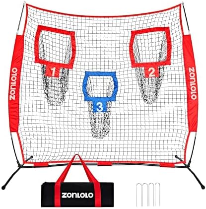 6x6ft Football Training Net, Football Throwing Net with 3 Target ...
