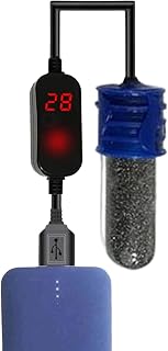 tanque peixes, aquário USB, tanque peixes Betta com controlador temperatura externo para peixes pequenos, sapo com chifres Shy-br