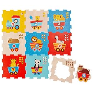 Bieco Puzzelmat, 19-delig, speelmat voor baby’s, XXL puzzel voor kinderen, kruipdeken, speelmat voor kinderen…