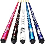 Jian Ying 2-Piece Joint 9 Ball Pool Cue Stick Hardwood Women Billiard Cues Kit (Purple -19oz)