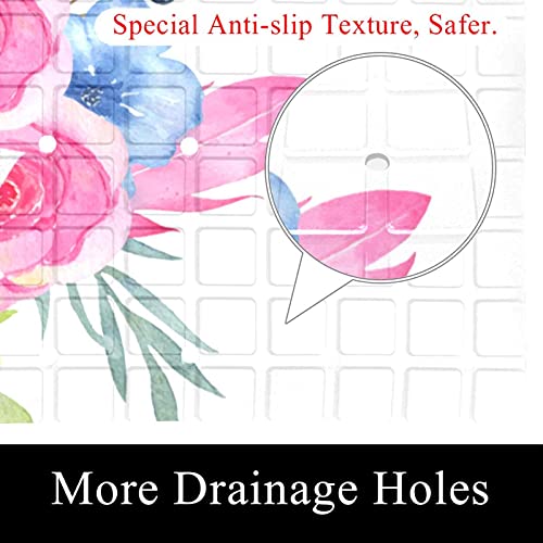 Tapis de douche antidérapant lavable avec ventouses pour baignoire - 3