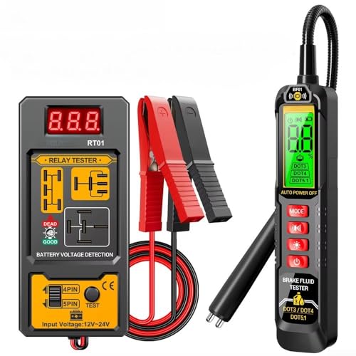 RT01 Automotive Relay Tester Relay Analyzer For 12V And 24V Systems Car for battery Tester Motorcycle Circuit Sensor With Digital Display (RT01-BF01)
