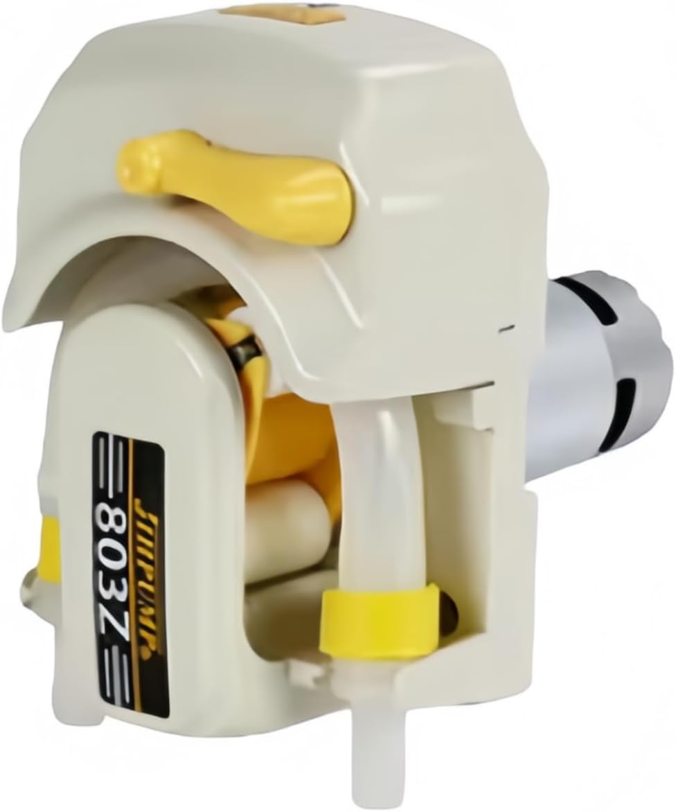 Peristaltic Pump 803Z 24V Medical Water Soybean Milk Liquid Large Flow Ketchup Delivery With Silicone Tubing (803Z/ZL, 326R, 82#, 4590ml/min)