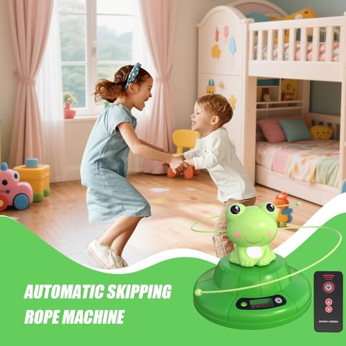 Cuerda de saltar electrónica con dos velocidades ajustables y rotación automatizada 2