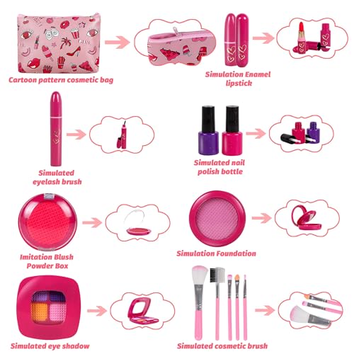 Rongge RGMZ-1 Girl Gifts Pretend Play Makeup Toys Beauty Set thumb #5