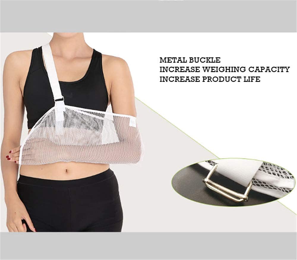 Cabestrillo de brazo médico Inmovilizador de hombro Soporte de manguito rotador Eslinga de brazo de malla fresca liviana, Antebrazo lesionado Puño Muñeca Codo Brace Inmovilizador Protector d