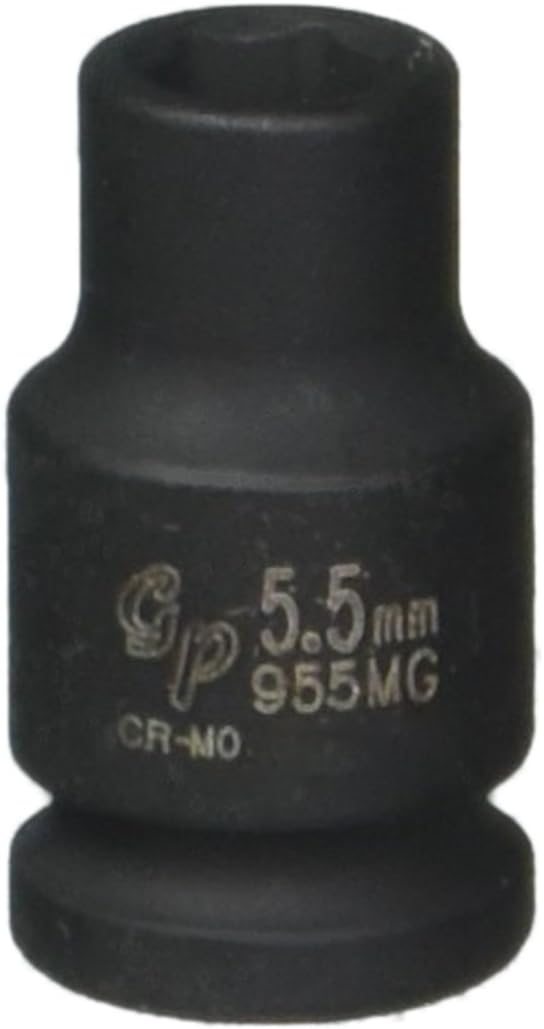Grey Pneumatic Corp - Soc 5.5 Mm 1/4D Imp Mag 6Pt Blk (955MG)