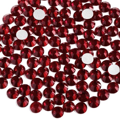 Image of Beadsland Flat Back Crystal Rhinestones,Dark Siam, SS40, 144pcs