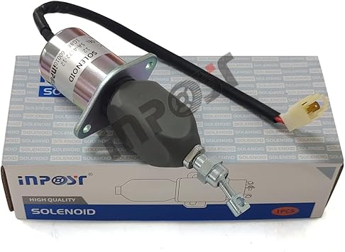 INPOST SA-4572-12 12V 1G882-60010 Fuel Shutoff Stop Solenoid Compatible with Woodward 1751ES