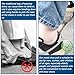 Folding Mini Metal Shoe Pulls 5.7 Inch - Travel Friendly for Men, Women and Children - Pack of 2 (Rose+Silver)