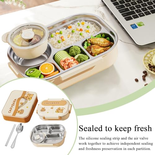 Boîte Repas Compartiments Panda Idéale pour Camping et Sorties Scolaires des Enfants - 3