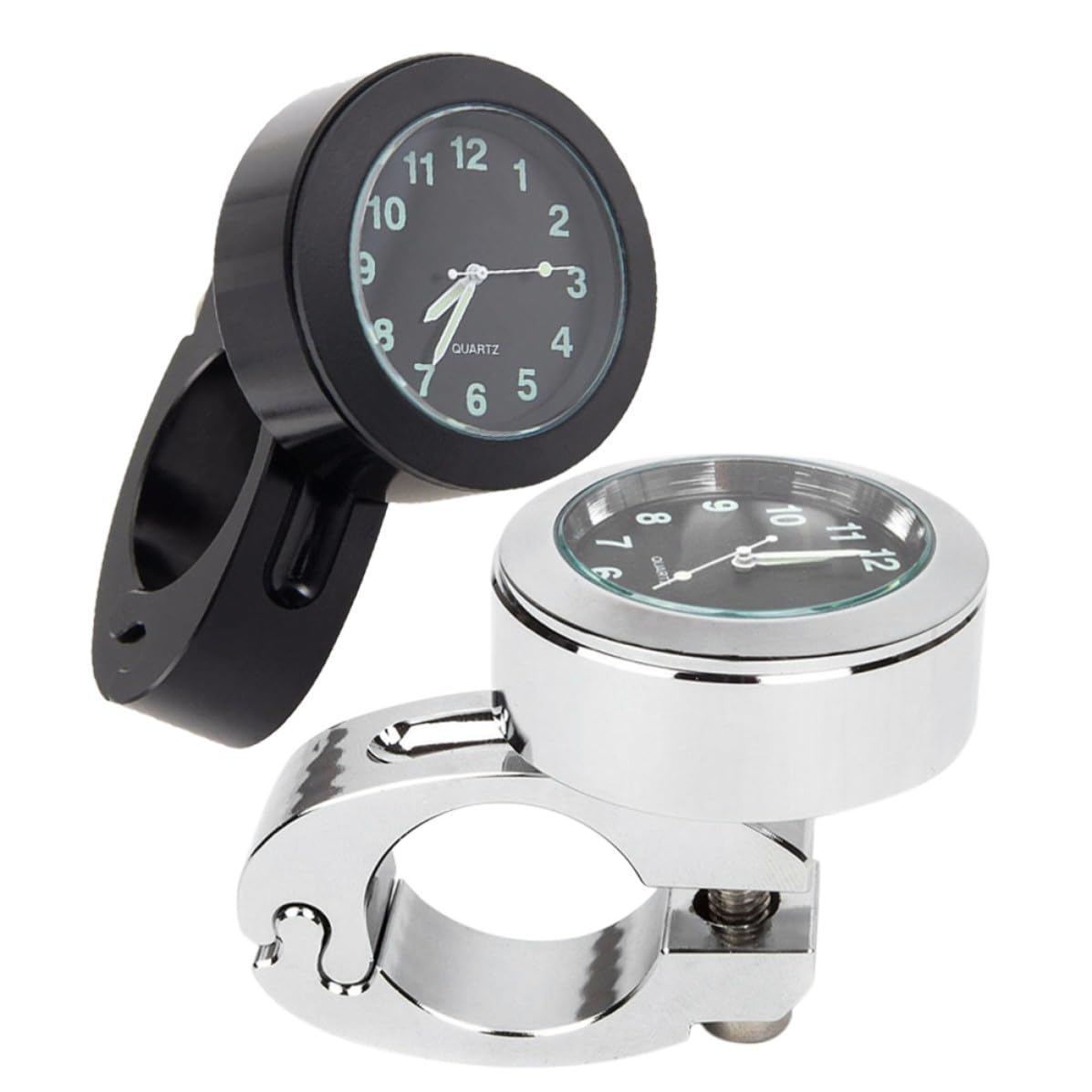 Reloj para manillar de 22mm y 25mm con dígitos claros POPETPOP