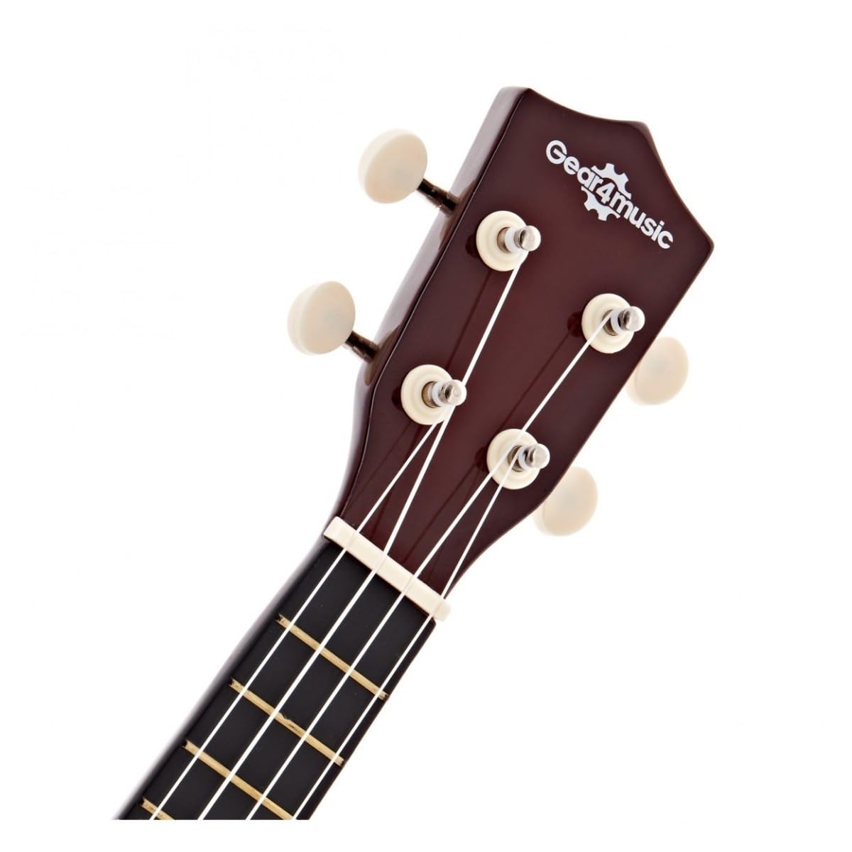Pack Ukulele Soprano di Gear4music, Accordatore, Custodia e Corde | Tono Classico di Ukulele Soprano, Corpo Durevole in Tiglio, Manico Acero Ebanizzato, Compatto per Viaggiare, Custodia