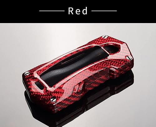 Miniatura 8 de SANRILY Funda de llave de coche para Porsche 2021 2021, Negro-rojo