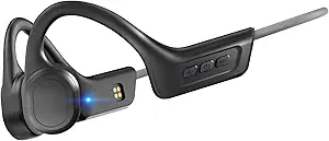 Generic Bone Conduction Headphones with Mic, Open Ear Headphones Bluetooth 5.3, IPX7 Waterproof Sports Earphones Lightweight Wireless Headset for Running Workout Gym (Gray) asin的图片
