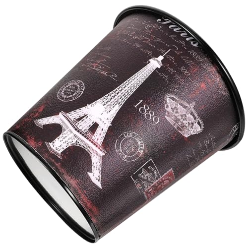 Gatuida Cestino Da Scrivania in Mini Cestino Da Ufficio Contenitore Per Rifiuti Cancelleria Design Vintage Piccolo e Compatto