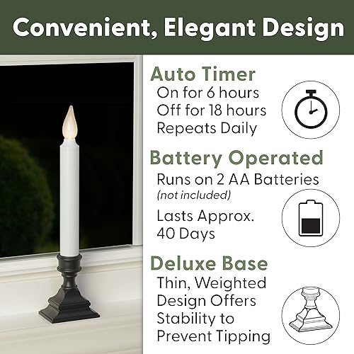 612 Vermont VT-1506A-4 Led Battery Operated Window Candles thumb #1