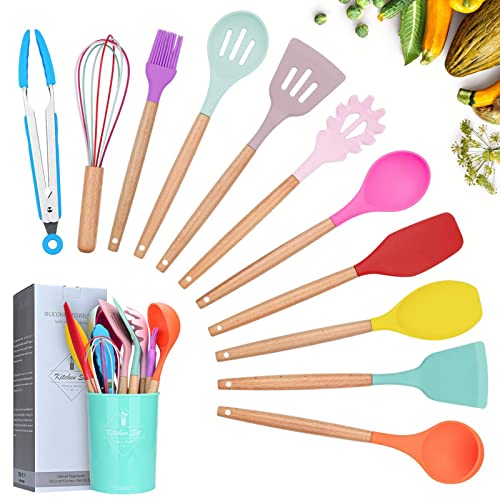 Lychee Utensili Cucina Set,12 Pezzi Set di Utensili da Cucina in ...