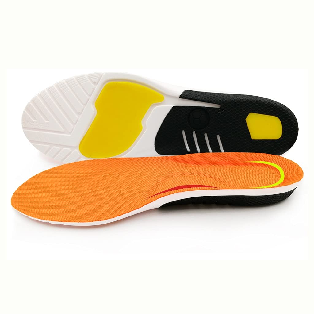 Plantilla Deportiva Cuidado de pies ortopédicos de Silicona para pies Zapatos Sole talón Dolor Plantar Fasciitis Amortiguador Almohadillas(3 Pairs,L EU 41-45)