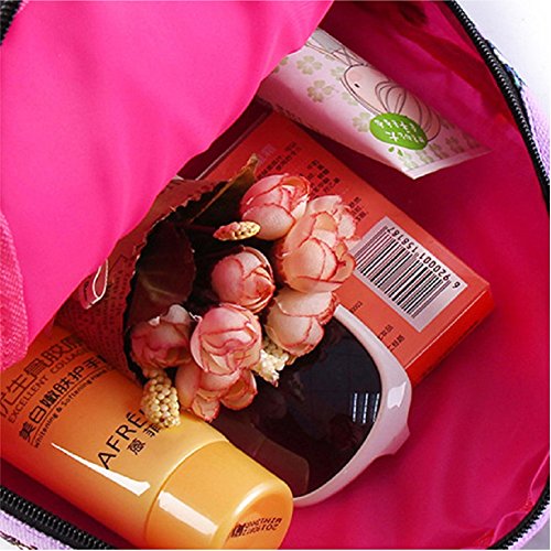 Rabbit Backpack Cute Kids Toddler Backpack Plush Toy Backpack Snack Travel Bag Pre-School Bags for Girls 1-5Years (Pink)4